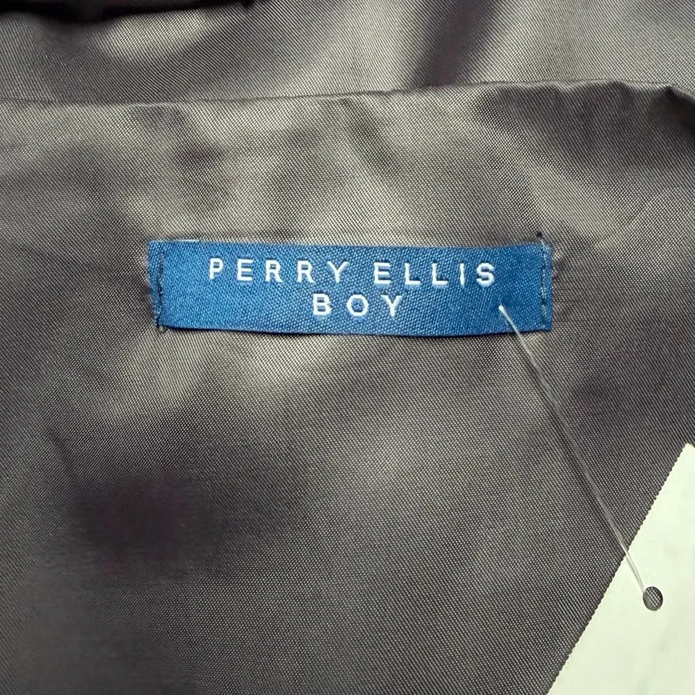 Perry Ellis Boy U-Neck Suit Vest Grey